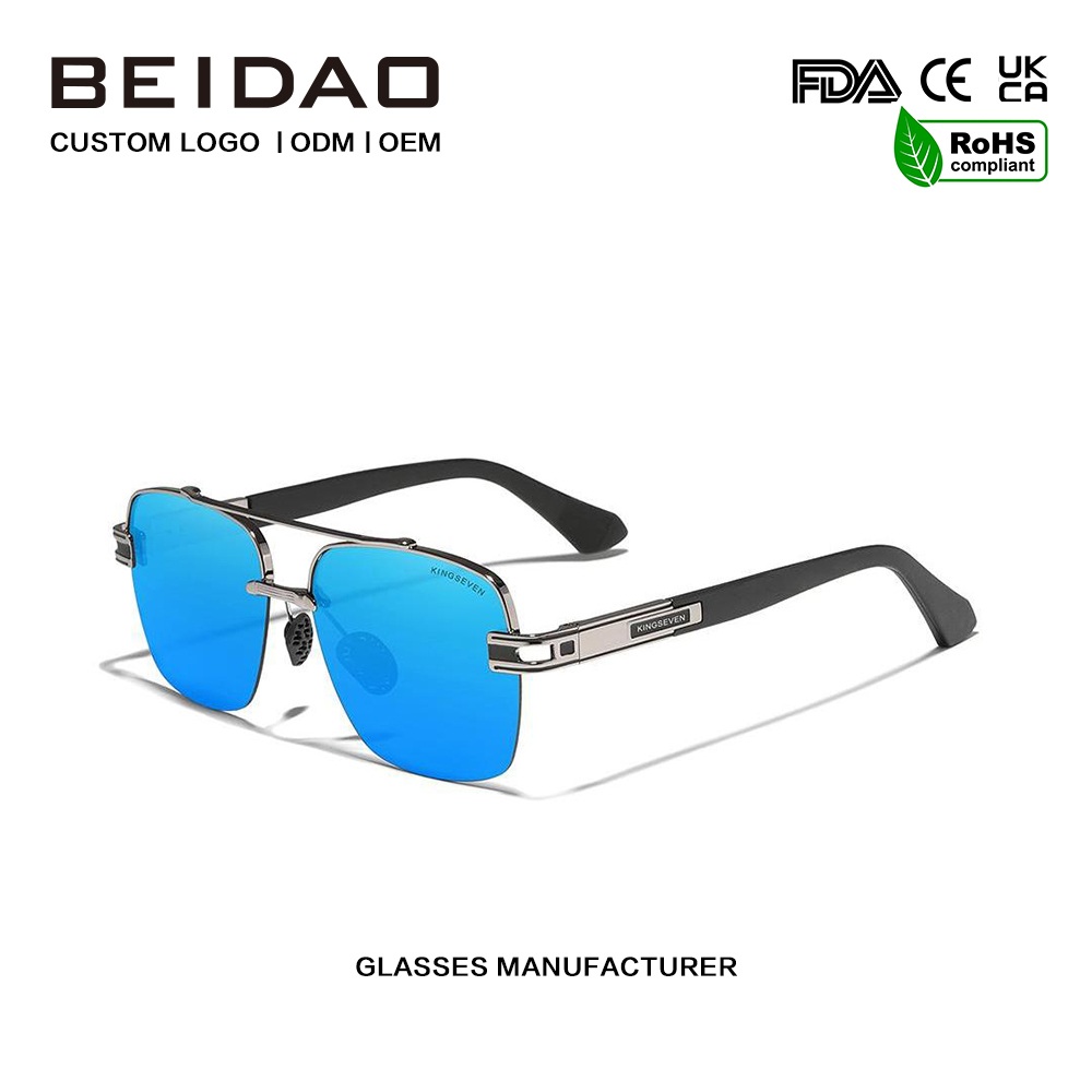 Luxusné pre mužov Farebné retro polarizačné okuliare