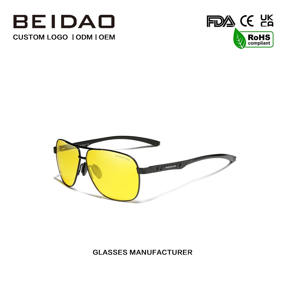 Ručne vyrábané polarizačné slnečné okuliare Night Vision